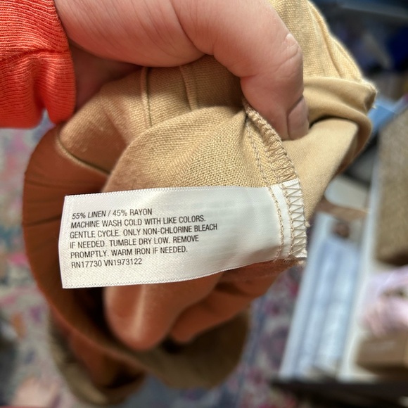 NWT Universal Thread Pull on Linen Blend Pants - Picture 4 of 11